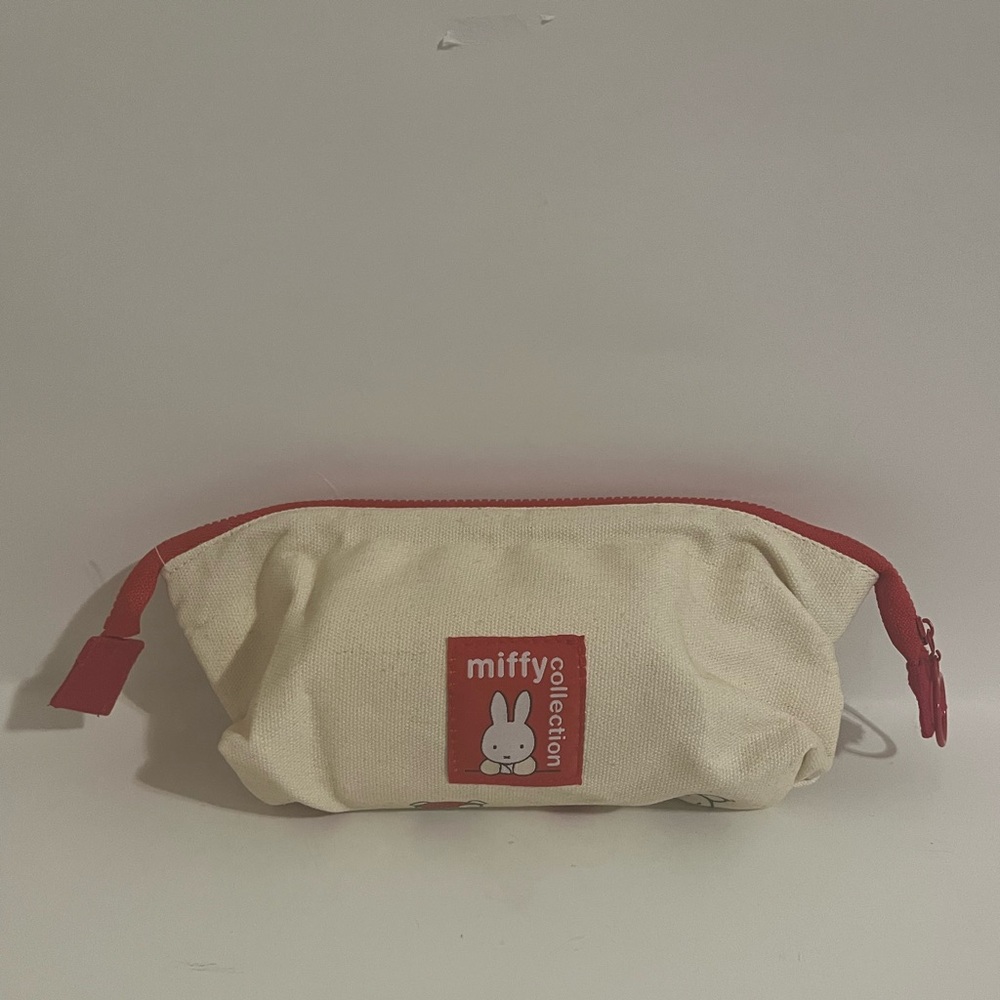 Miffy Strawberry Canvas Pencil/Cosmetics Case -preowned - Picture 2 of 8